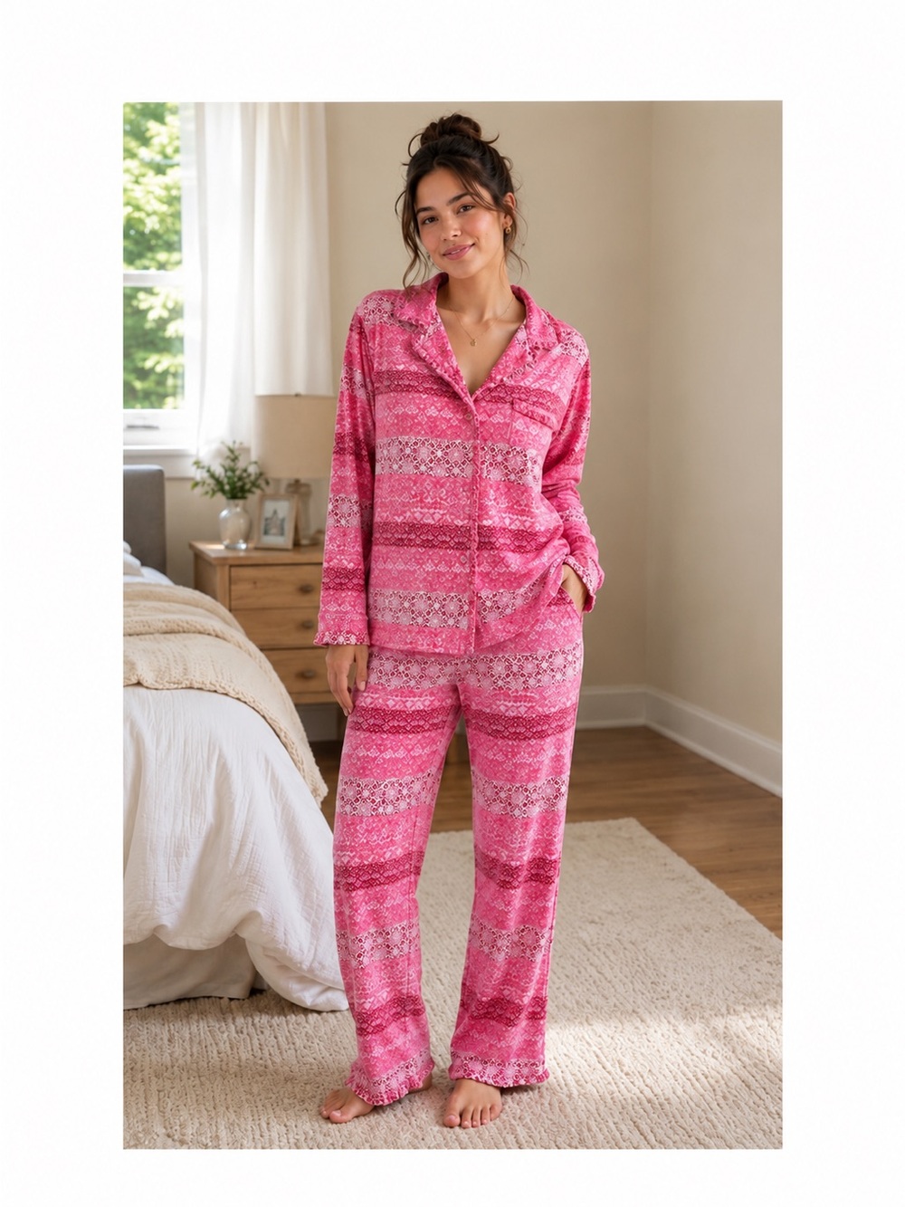 Soft Surroundings cotton set Pajama cozy Cottagecore Lounge El Ensueno